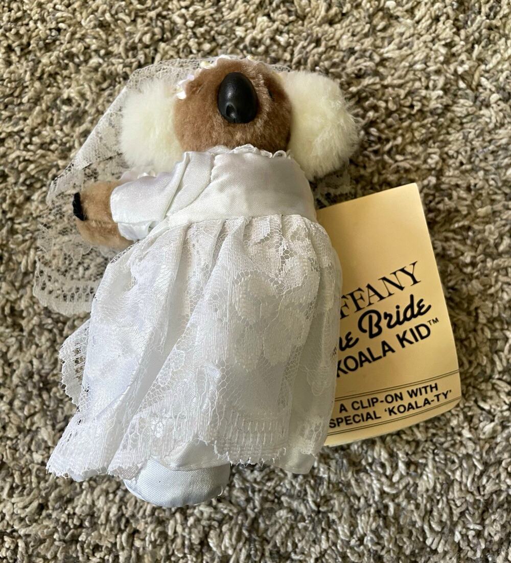 Vintage Koala Kid Tiffany the Bride Clip-On Plush New 1993 The WOW Company